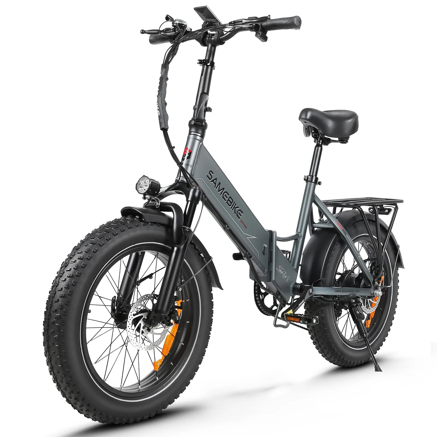 SAMEBIKE LOTDM200-II NFC Smart Key Electric Bicycle 750W 48V13AH Folding Electric Bike 20*4.0 Inch Fat Tire Mountain E-Bike