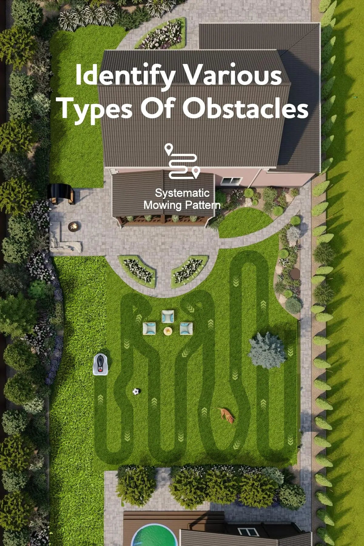 Novabot N1000 Robot Lawn Mower Perimeter Wire Free RTK,TOF,Vision Robotic Lawnmower 0.75 Acres,AI-Assisted Mapping,APP Control