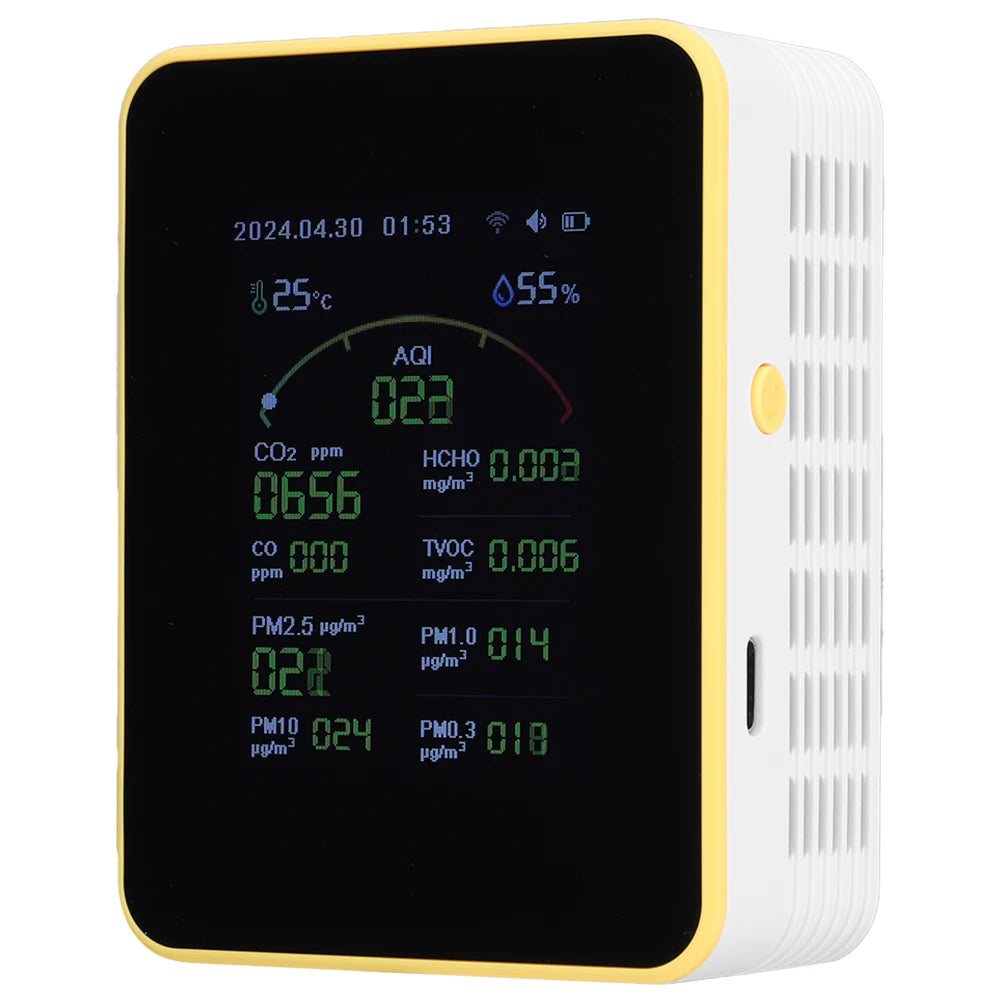 15 In 1 WiFi Air Quality Monitor With Temperature Humidity