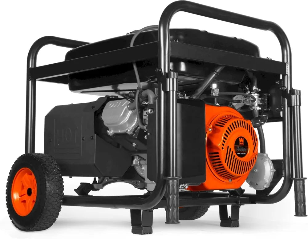 Tri-Fuel Generator 14500W Electric Start Transfer Switch Ready CO Sensor Wheel Kit Gas Propane Natural Gas