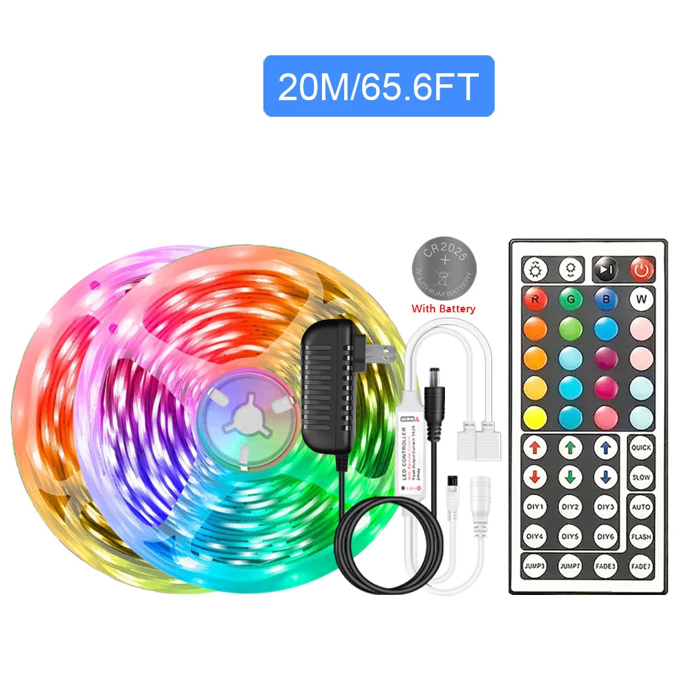 RGB LED Strip Lights 5050 with Remote Controller 12V Tape Light