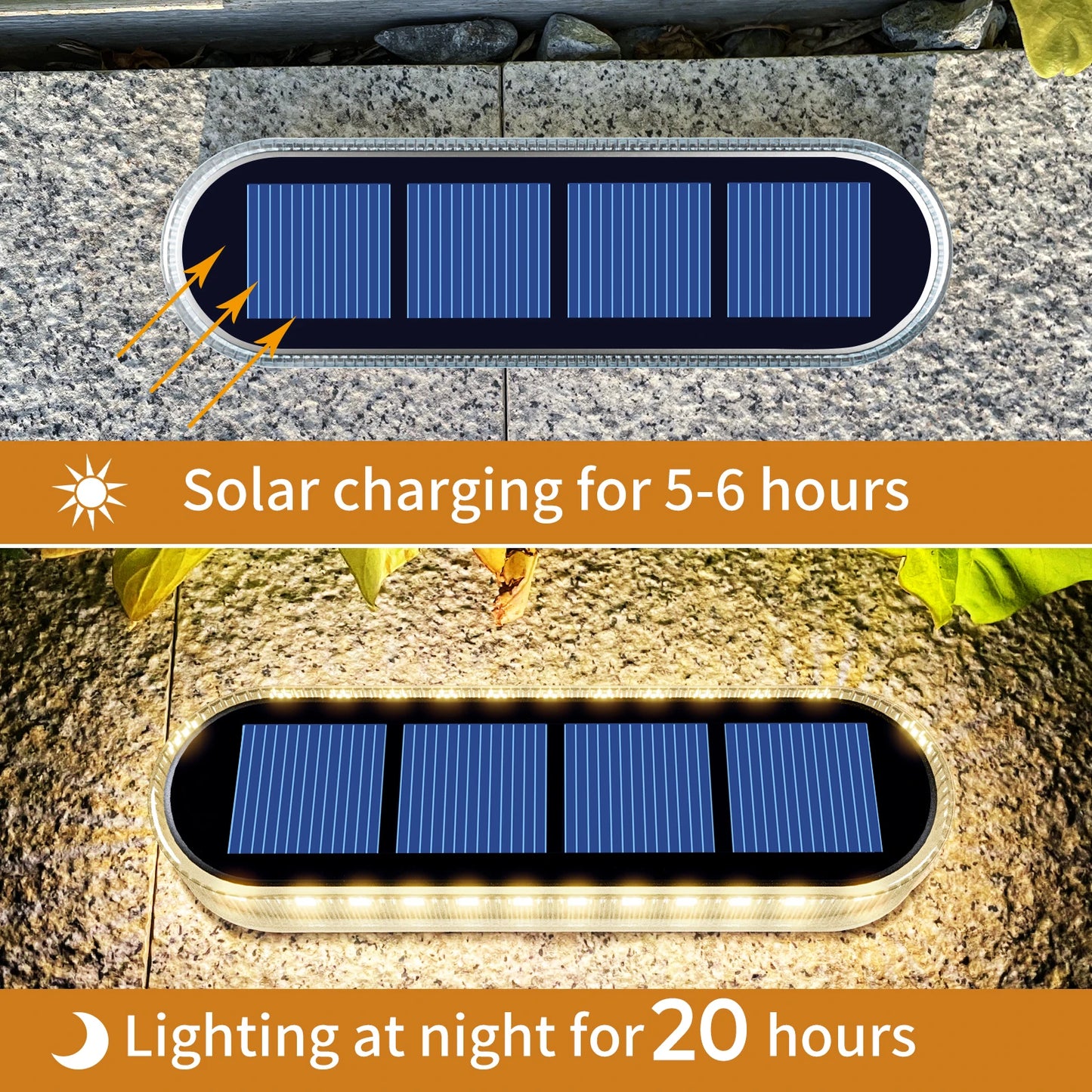 Solar Deck Lights IP68 Waterproof 5 Ton Anti Pressure