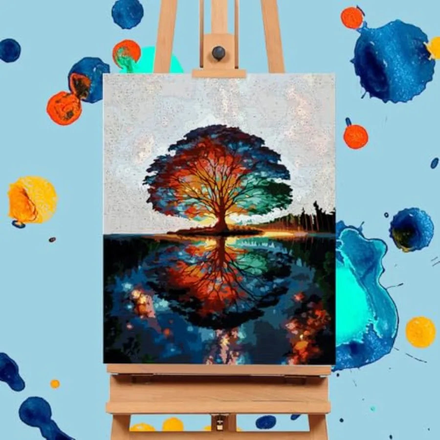 Paint by Numbers Kit for Adults - Tree of Life Acrylic Adult Paint by Number Kits on Canvas for Beginner, Tree of Life DIY Oil
