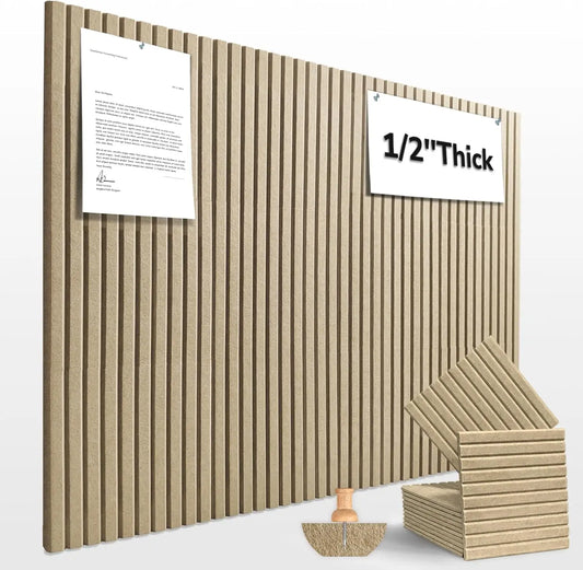 6/12PCS DIY Wall Decorative High Density Innovative Equilateral Cork Board Postcard Cork Board Bulletin Message Pin Board Bulletin Board For Home Decor Office School Decor