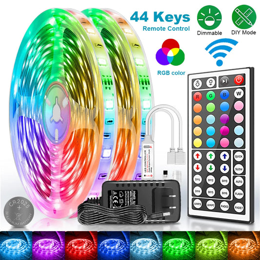 RGB LED Strip Lights 5050 with Remote Controller 12V Tape Light