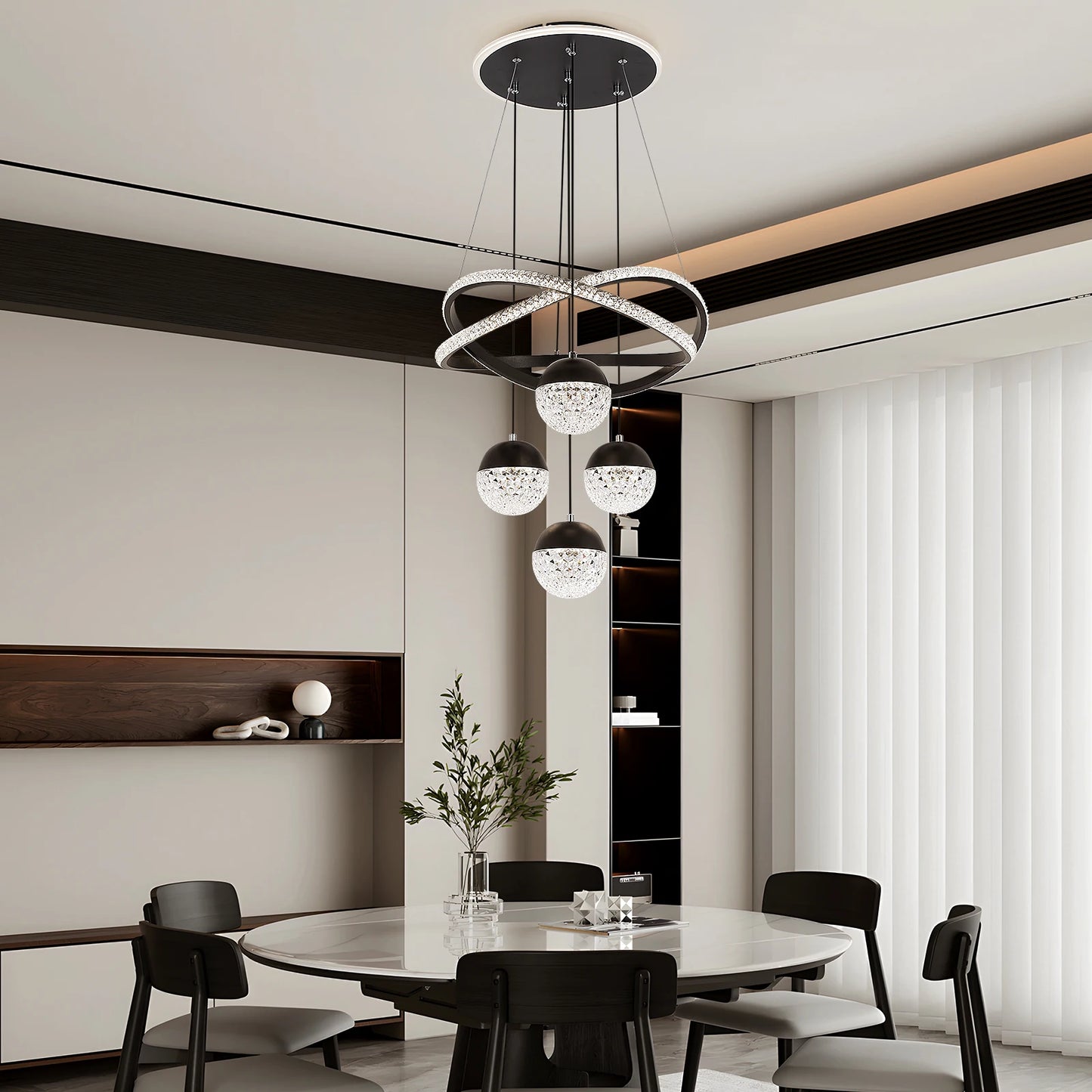 GreeLustr Modern LED Chandelier Lighting Nordic Restaurant Fixture