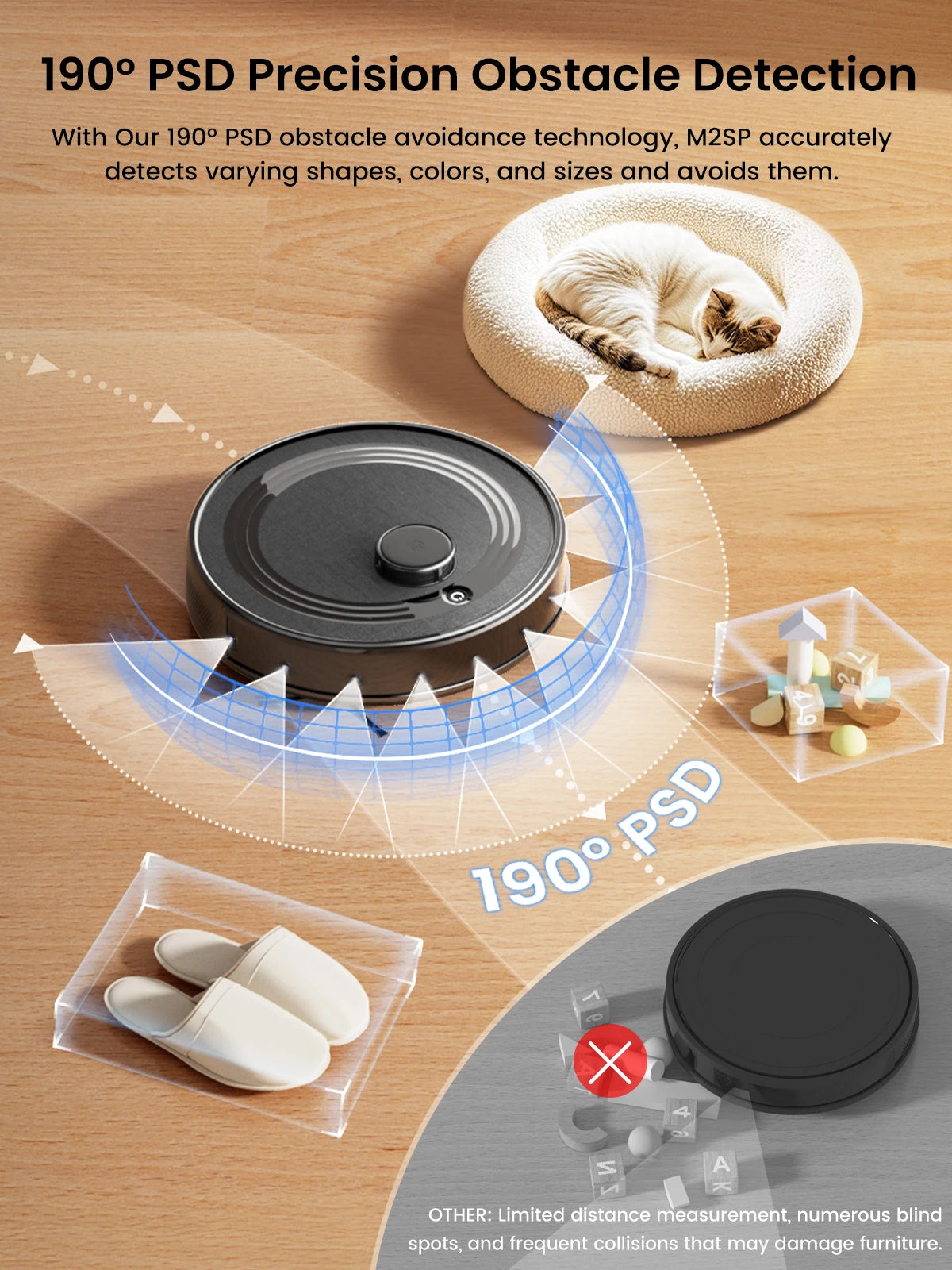Lefant M2S Pro Robot Vacuum With Mapping And Laser Navigation