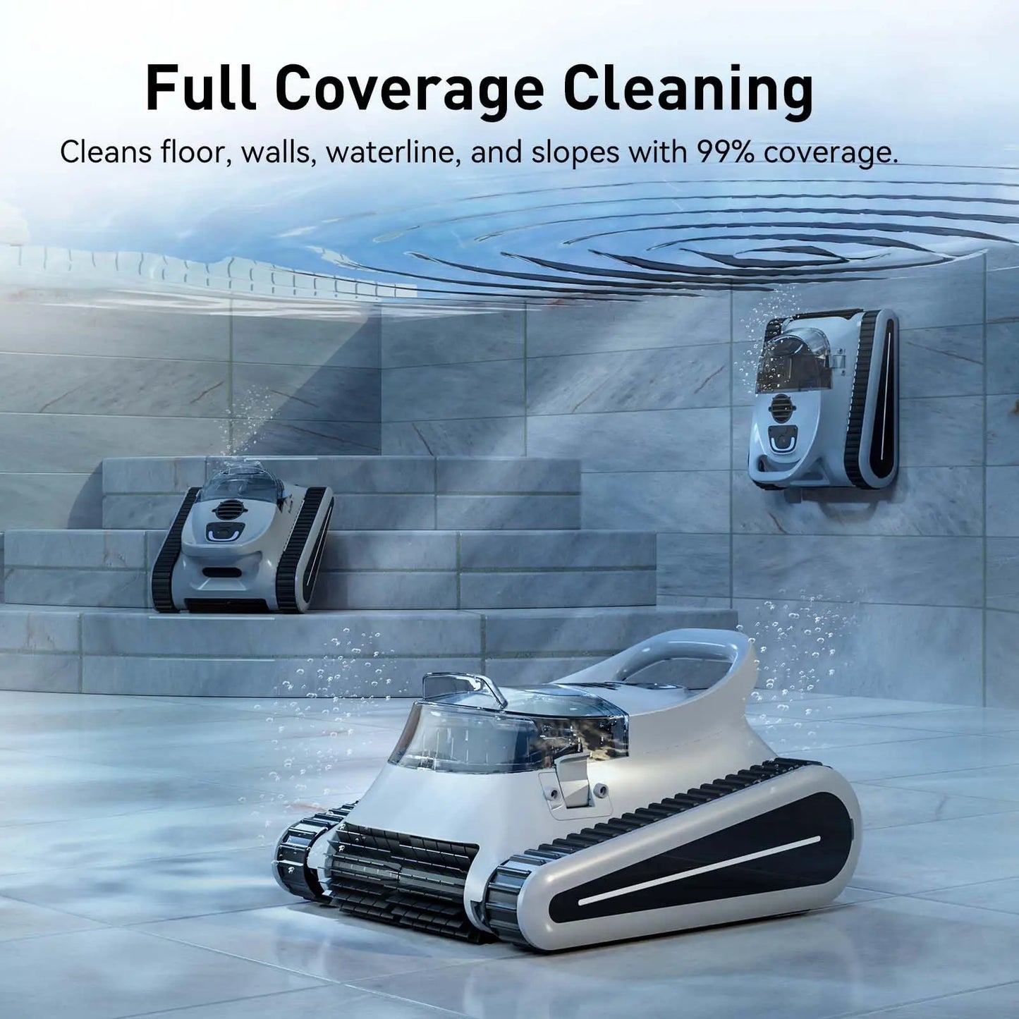 Seauto Crab Pro Cordless Robotic Pool Cleaner Waterline Cleaning
