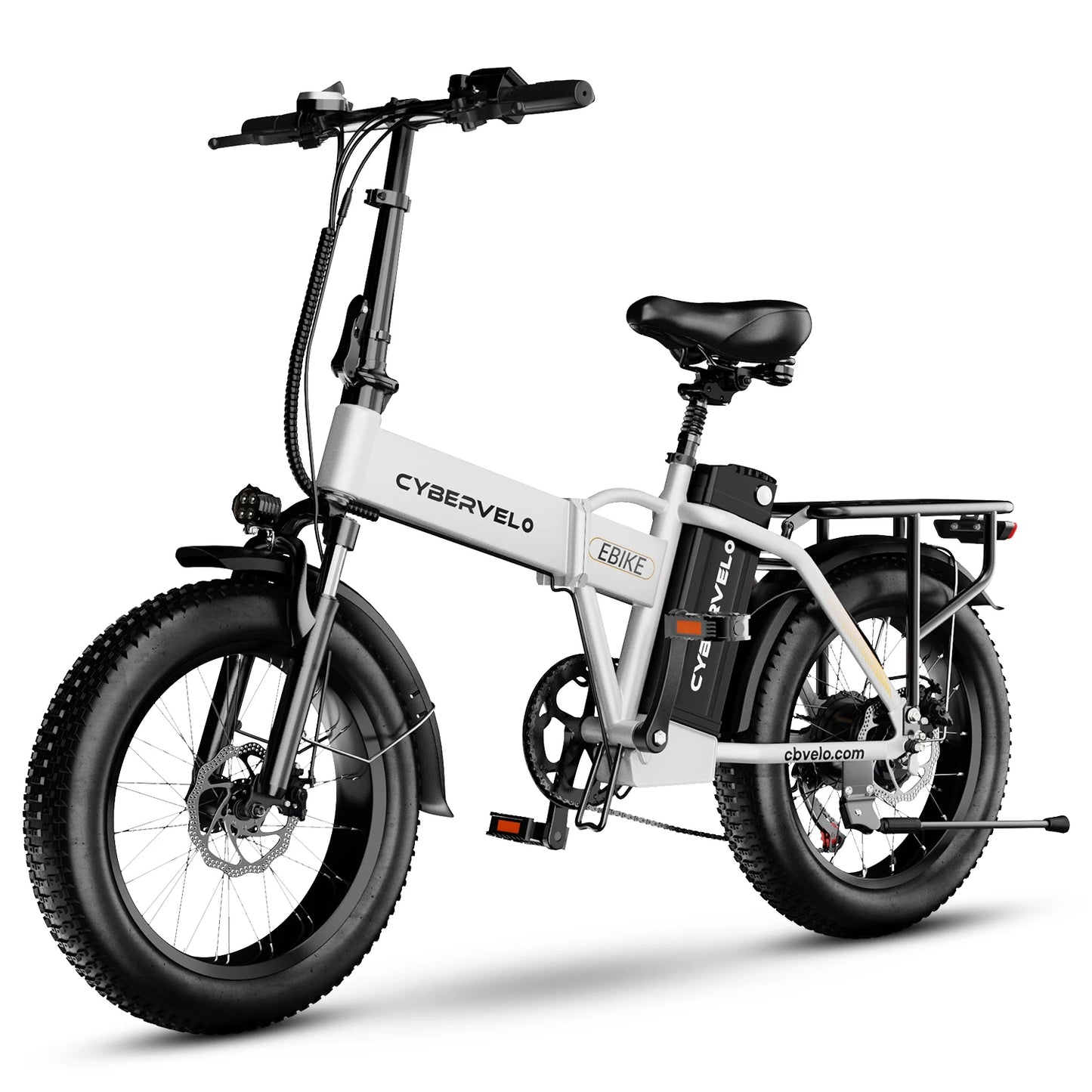 1000W Peak Electric Bike for Adults Cybervelo EK4 EK5 Mars700 Foldable 28+MPH 80Miles Removable Battery Fat Tire Off-road E-bike