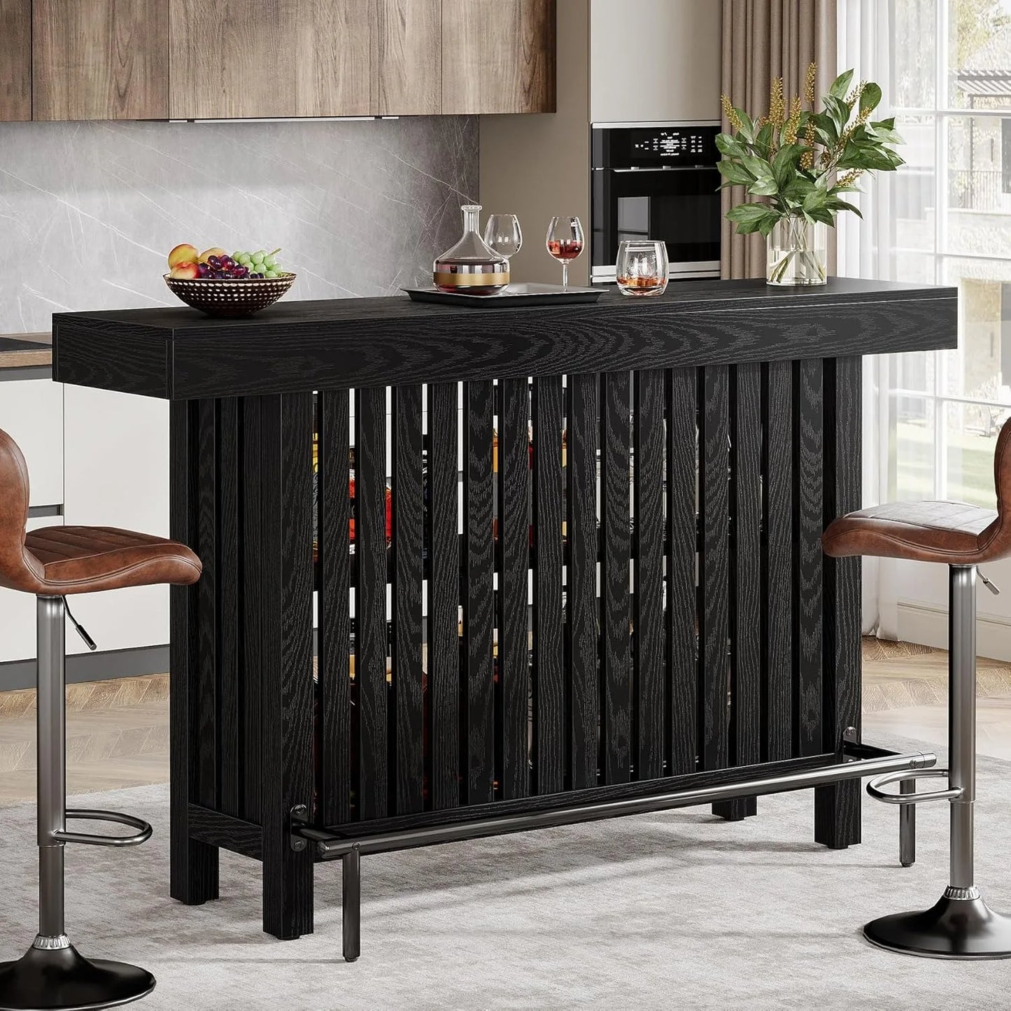 Little Tree Modern Home Bar Cabinet And Coffee Bar Unit