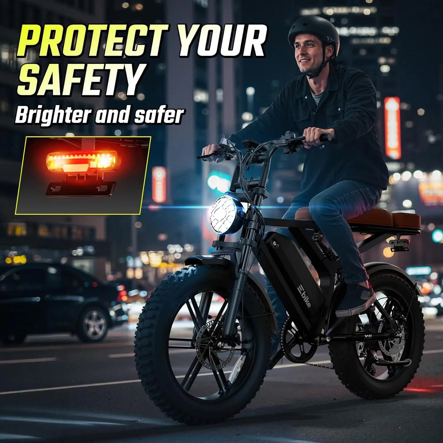 TST R00A 1500W Electric Bike for Adults, 48V 15AH Removable Battery, 7-Speed, 28 MPH, 20" Off-Road Ebike