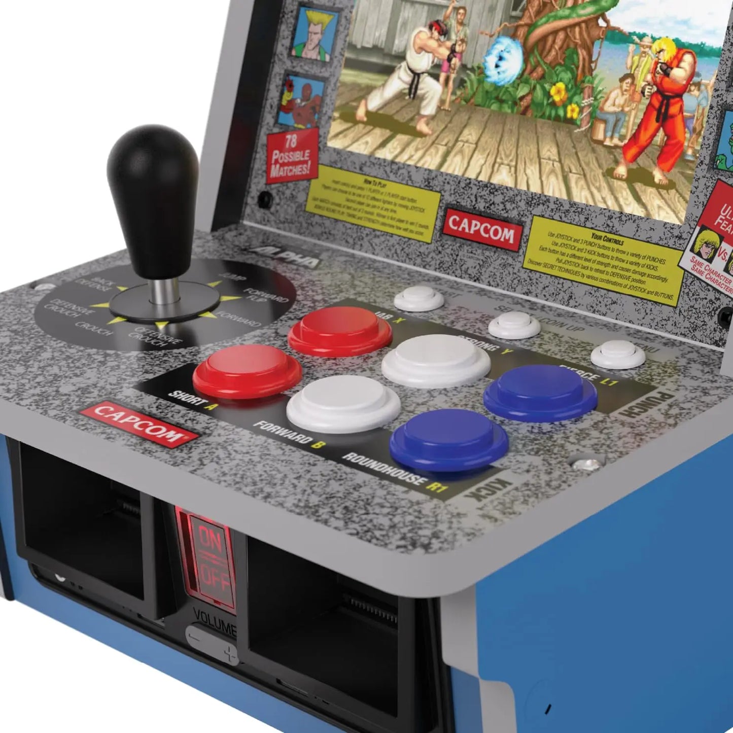 Evercade Alpha Street Fighter Bartop Arcade Competition Grade Controls IPS