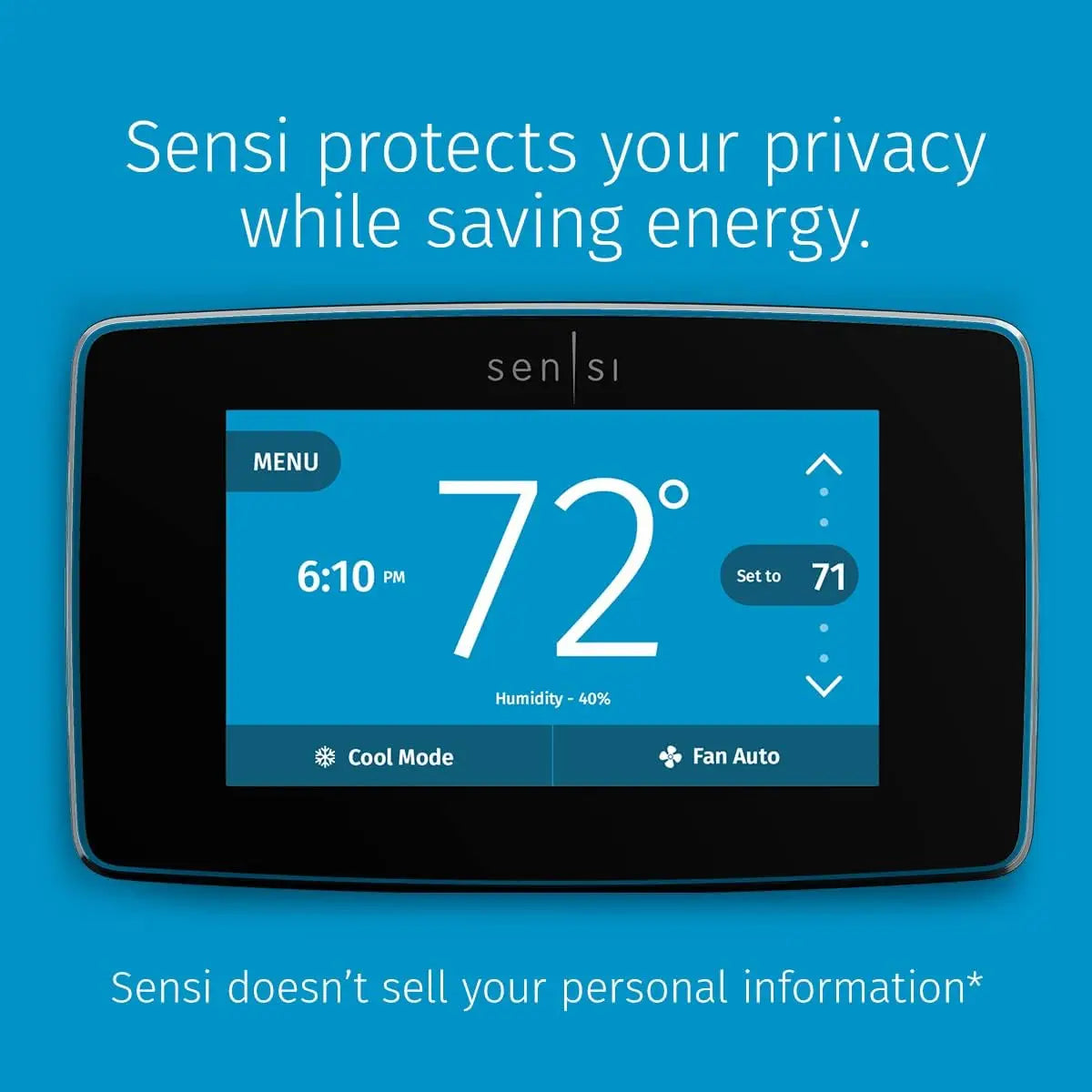 Smart Wi-Fi Thermostat with Touchscreen, Alexa Compatible, Energy Star Certified, Easy DIY Install