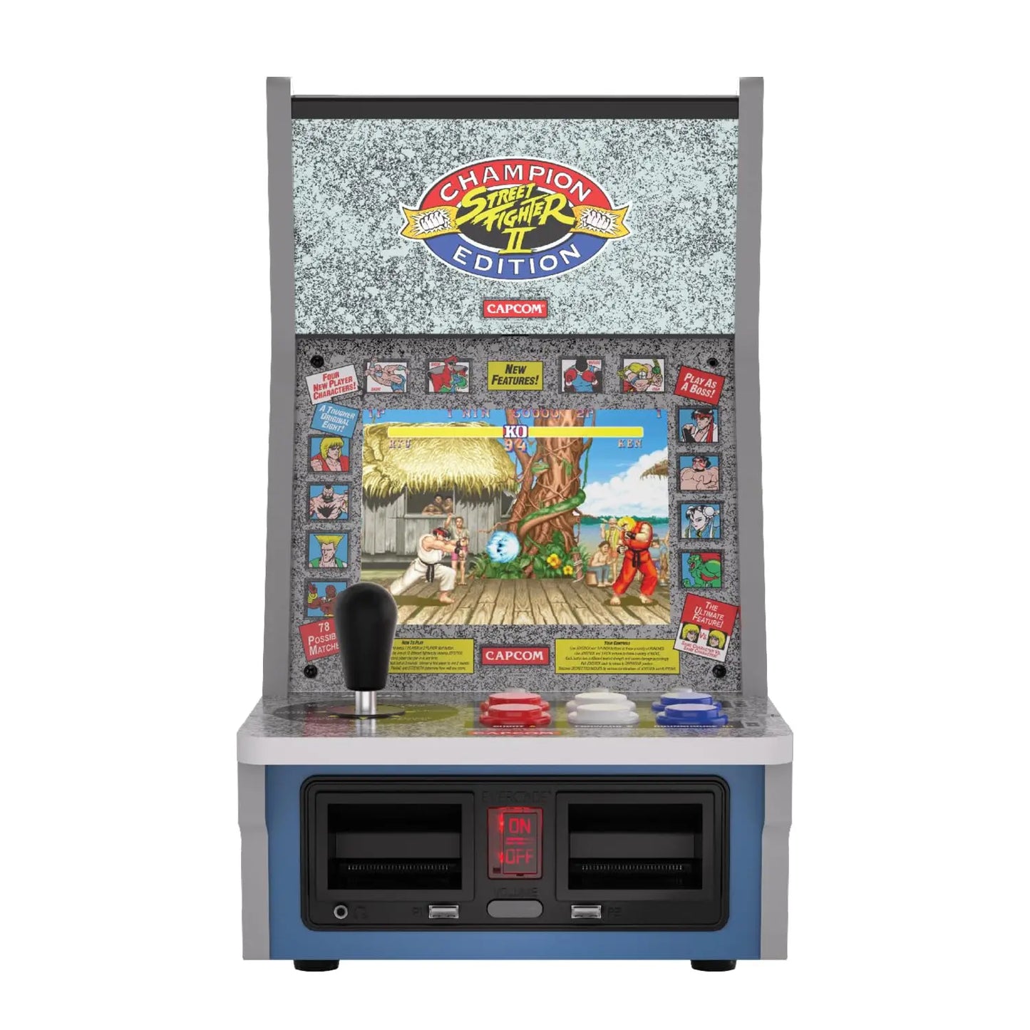 Evercade Alpha Street Fighter Bartop Arcade Competition Grade Controls IPS