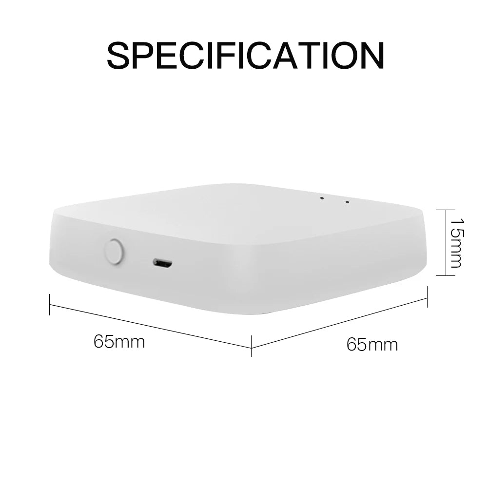 MOES Multi-mode Smart Gateway ZigBee WiFi Bluetooth Mesh Hub Work with Tuya Smart App Voice Control via Alexa Google Home