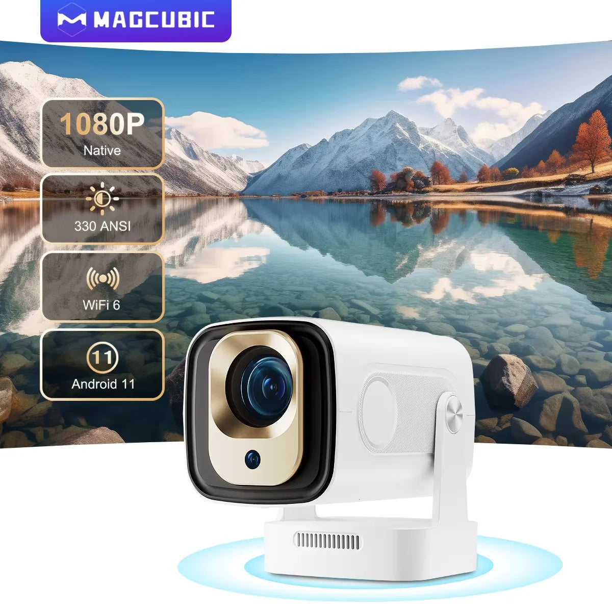 Magcubic HY310 Auto Focus Projector 1080P 4K Android 11