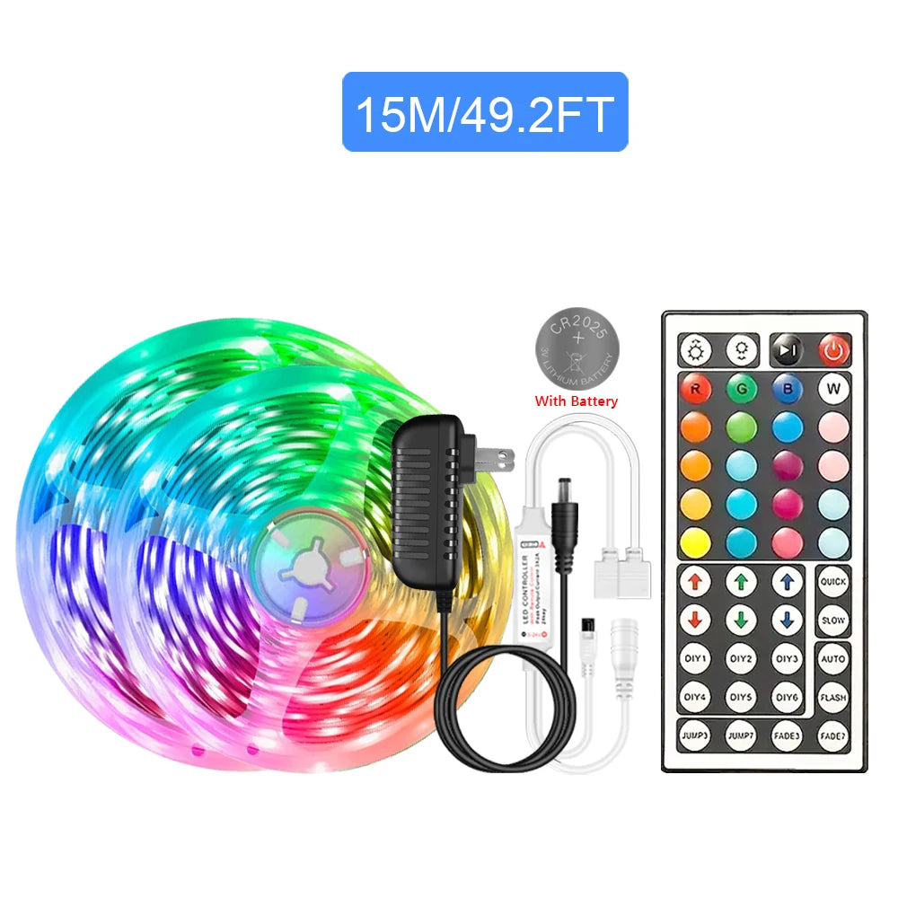 RGB LED Strip Lights 5050 with Remote Controller 12V Tape Light
