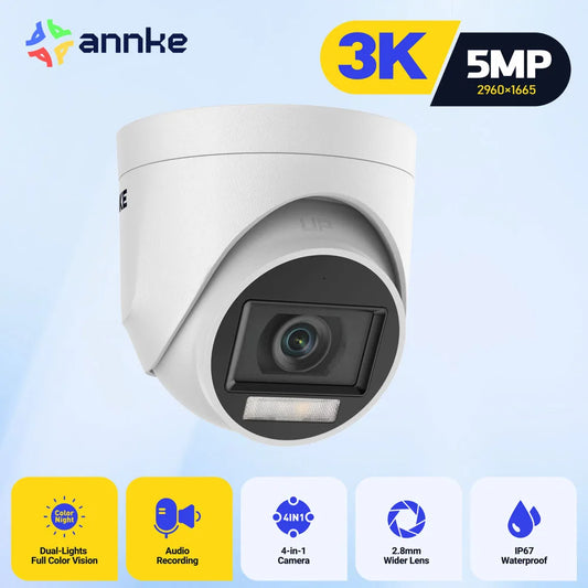 ANNKE 5MP Analog HD Bullet Surveillance Camera 2.8mm Outdoor