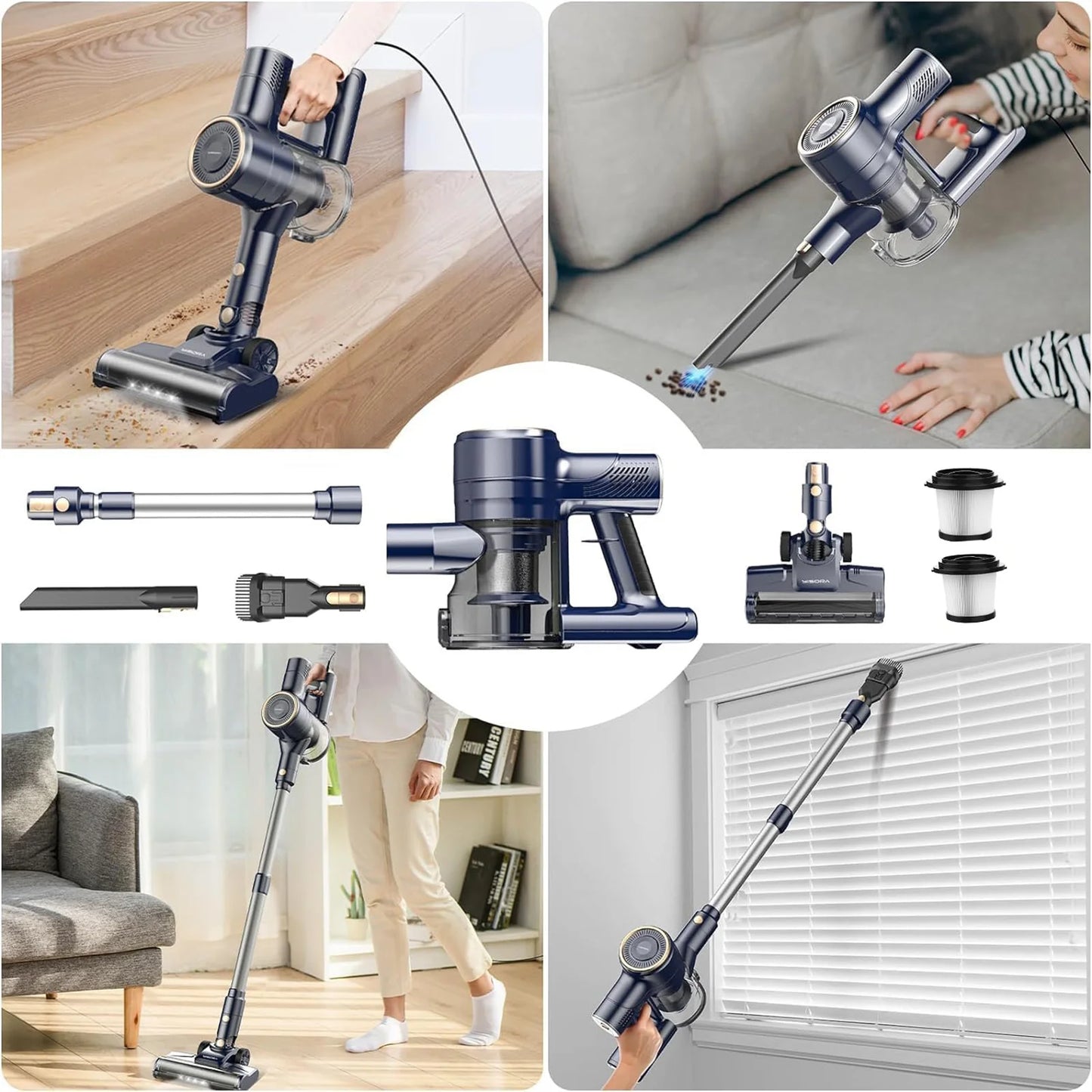 INSE I8 Corded Vacuum Cleaner Floor, Carpet And Pet Hair
