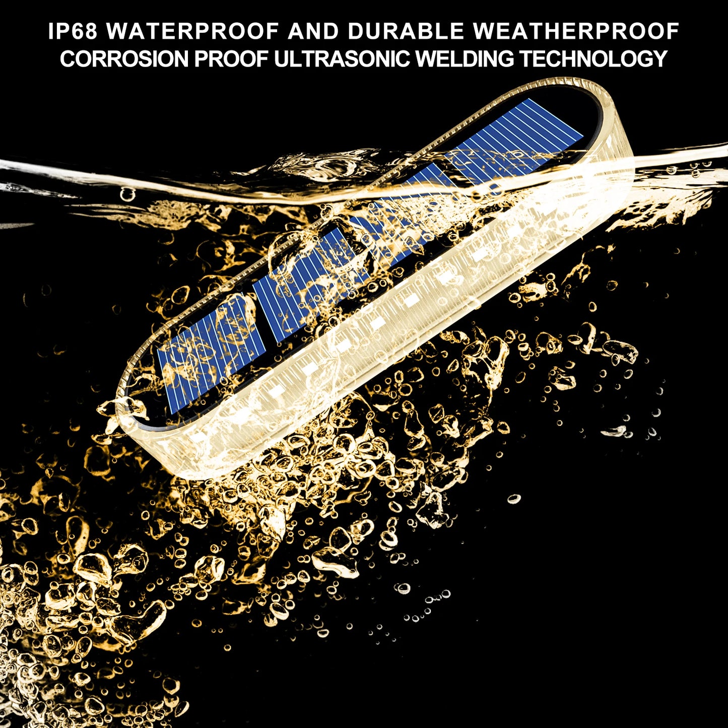 Solar Deck Lights IP68 Waterproof 5 Ton Anti Pressure