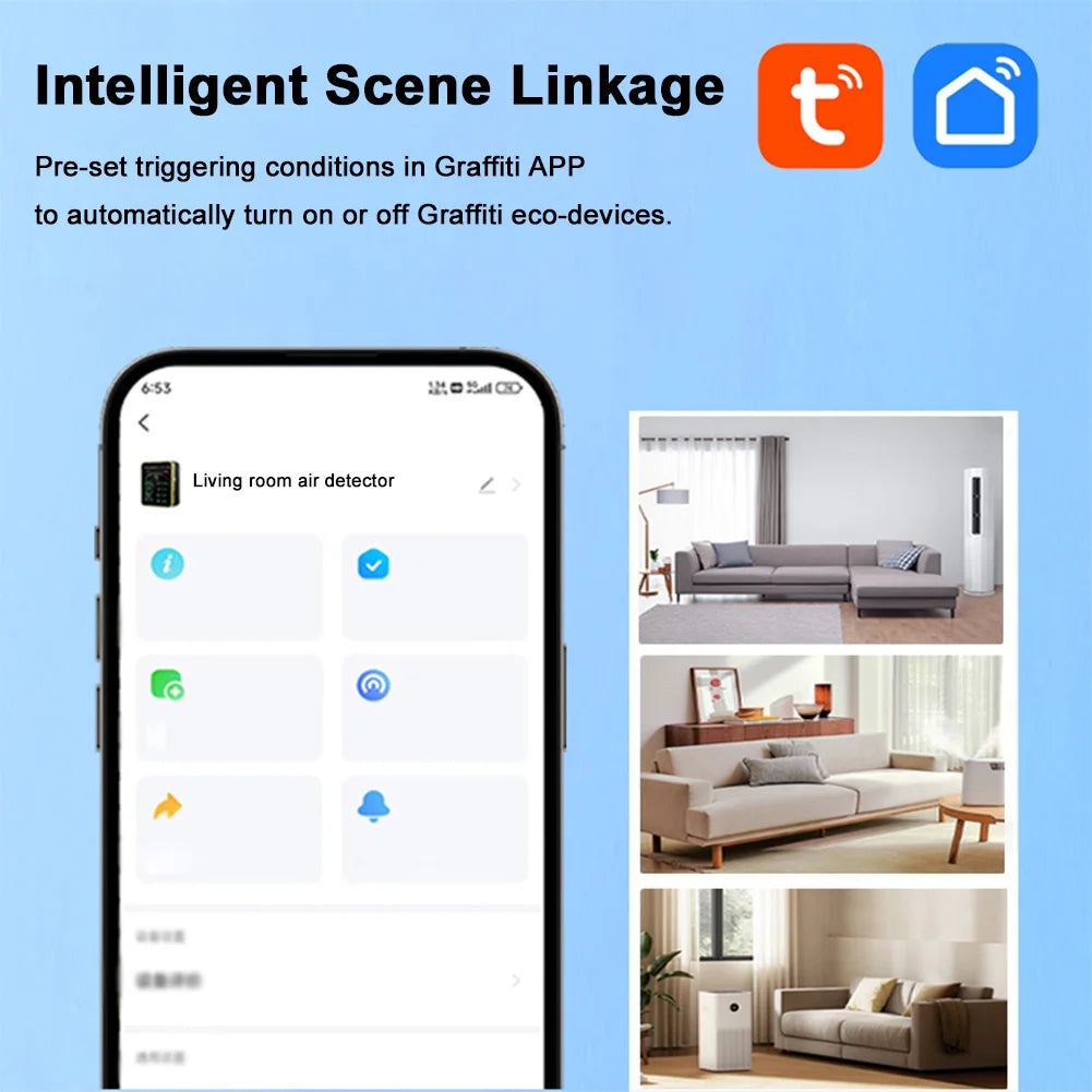 15 In 1 WiFi Air Quality Monitor With Temperature Humidity