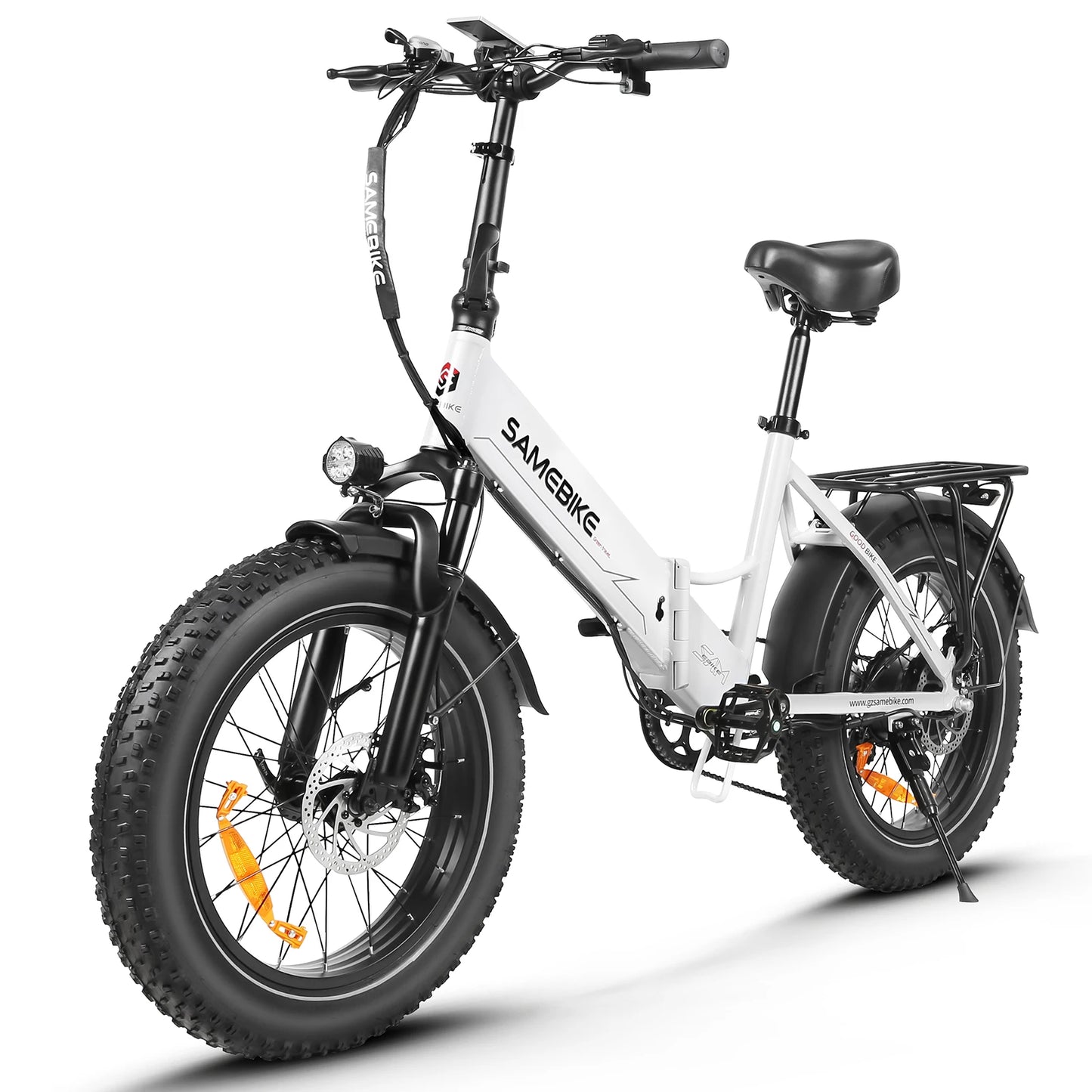 SAMEBIKE LOTDM200-II NFC Smart Key Electric Bicycle 750W 48V13AH Folding Electric Bike 20*4.0 Inch Fat Tire Mountain E-Bike