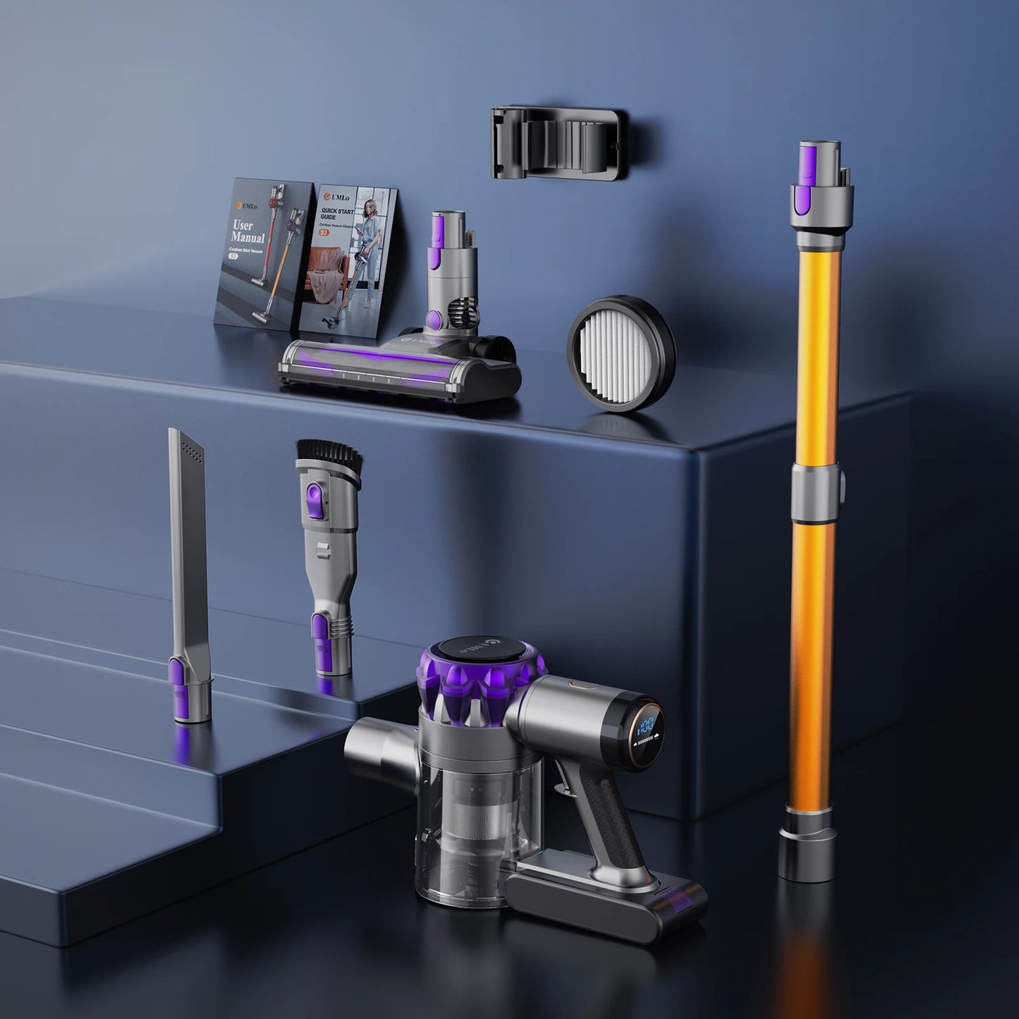 INSE YISORA Cordless Vacuum Cleaner 40Kpa 55Mins Pet Hair