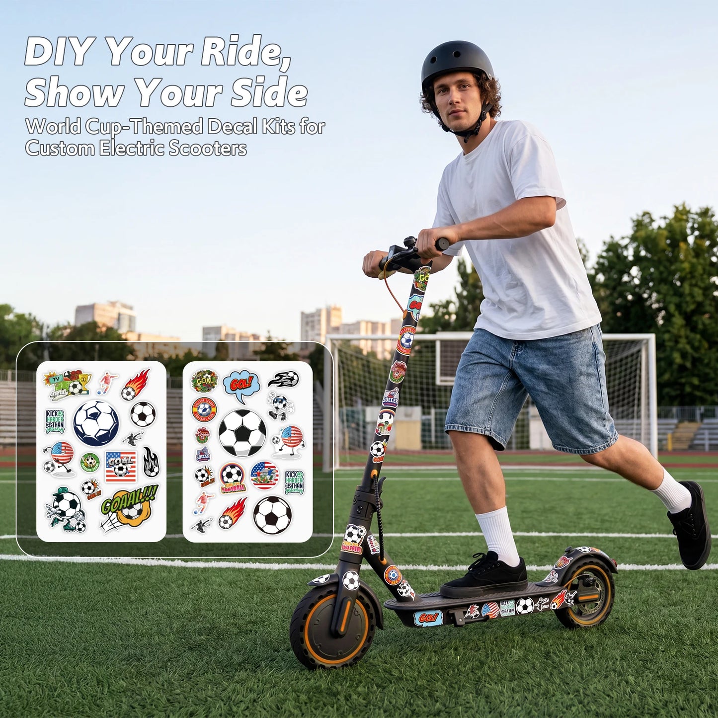 Electric Scooter for Adults, 550W Peak Motor & 19-Mile Range, 360° Lighting, Foldable E-Scooter with App Control