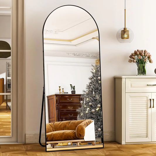 HARRITPURE Full Body Floor Mirror With Aluminum Frame For Bedroom