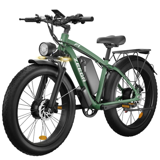 Electric Bicycle new F1 2000w dual motor 48v 22.4ah battery adult Electric bike 26inch tire Hydraulic brake snow beach E-bike