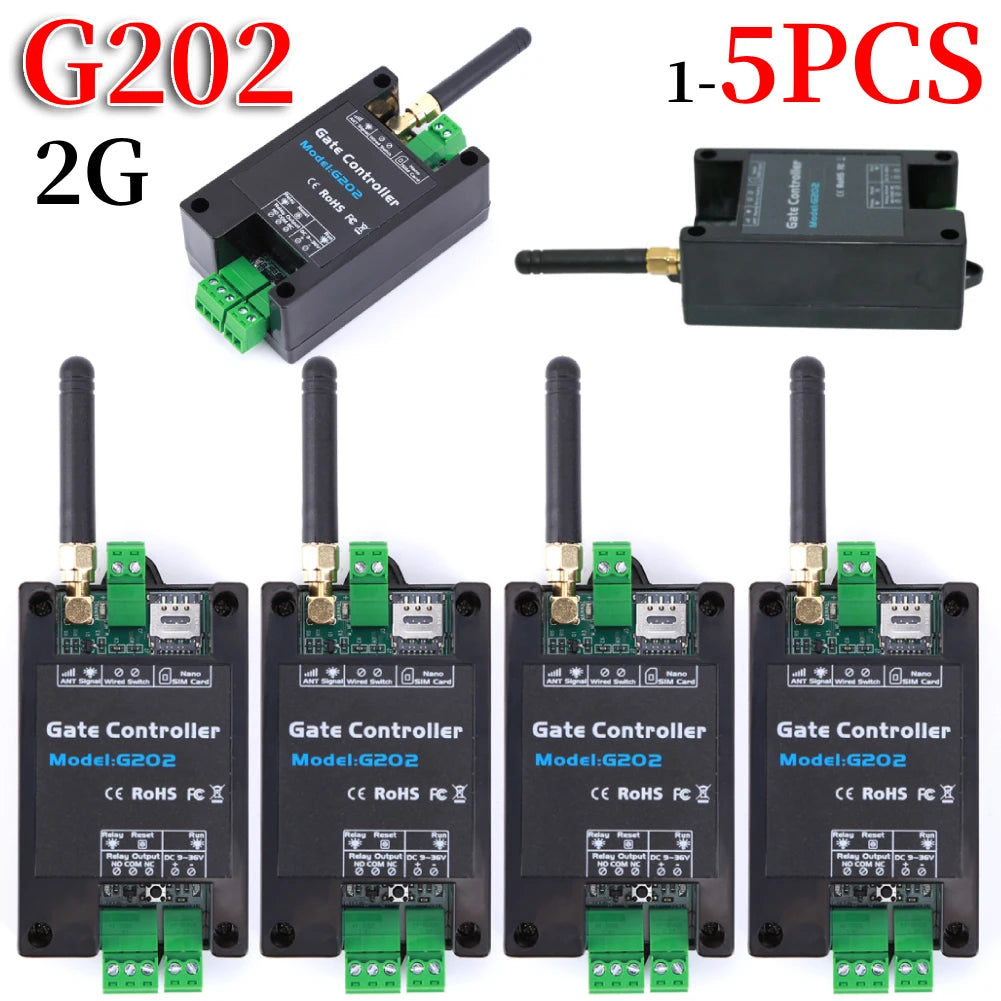 G202 2G Remote Control 200 Users GSM Gate Opener Relay Switch Door Access Wireless Door Opener By Free Call 850/900/1800/1900MHz