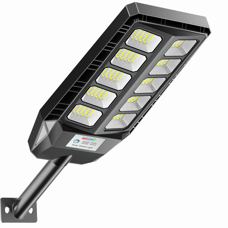 2Pack 4000W 450000LM Solar Lights Outdoor IP66 Waterproof 6500K Solar Powered Street Lights with Remote Control Dusk to Dawn Solar Flood Light Motion Sensor Solar Parking Lot Lights for Yard Deck Garden Lighting