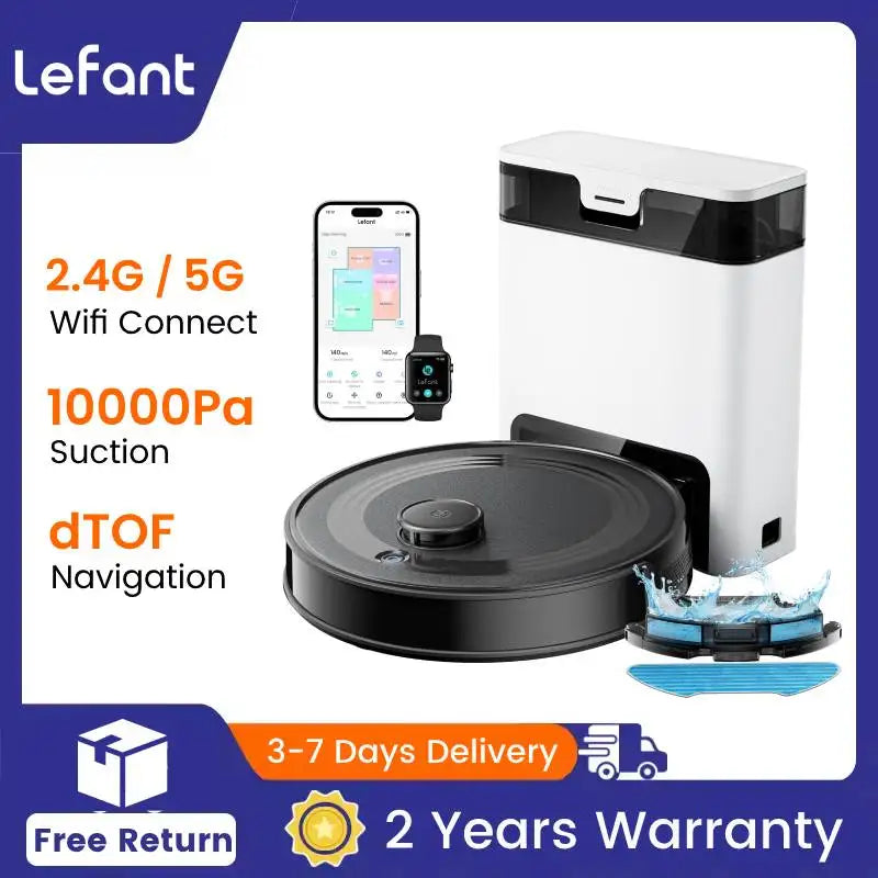 Lefant M2S Pro Robot Vacuum With Mapping And Laser Navigation
